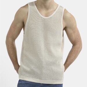 No Boundaries Men's Beige Tank Top